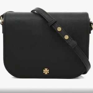Tory Burch Black Emerson Crossbody Saffiano leather